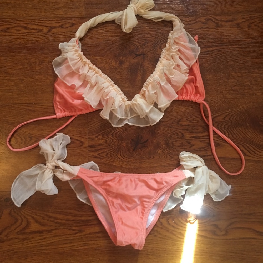 Orange and Yellow Have Faith Bikini